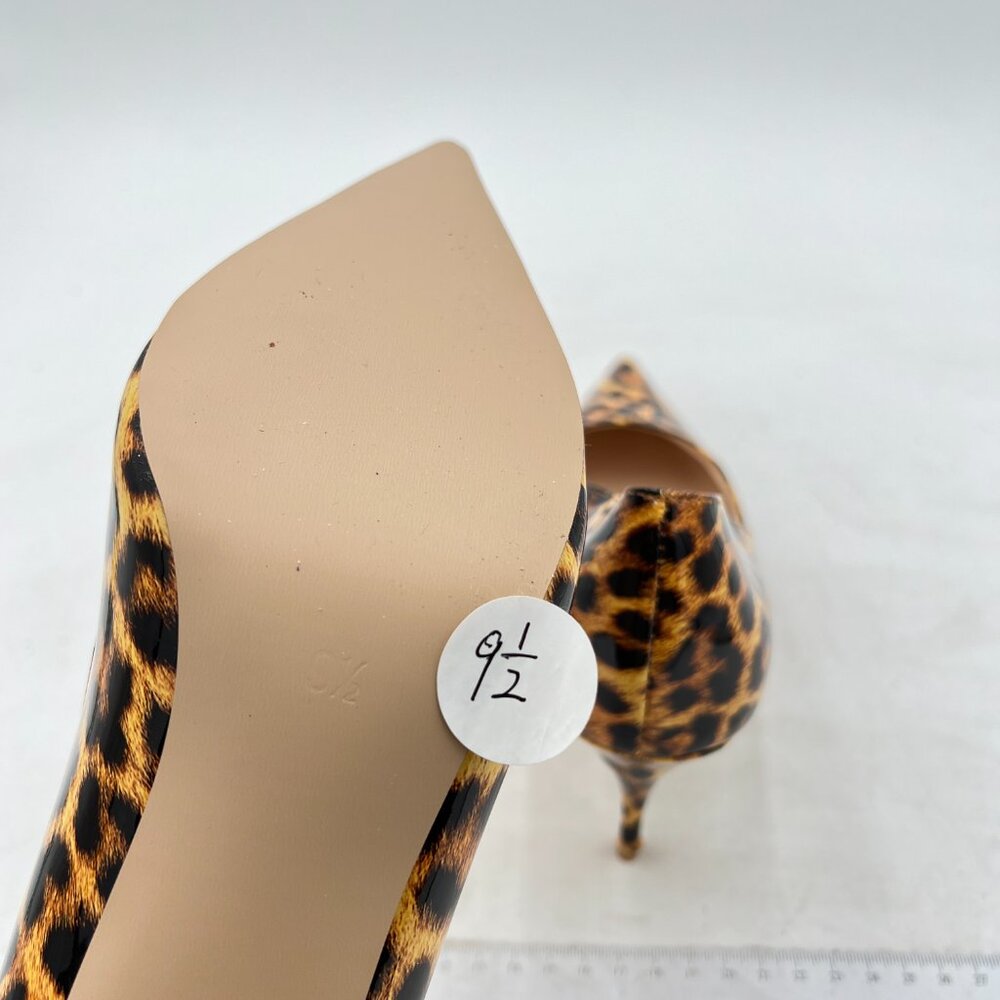 Ydn Leopard Print Pointed Toe Stiletto Heel Pumps… - image 6